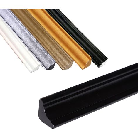 Moulure flexible en quart de rond, Moulure auto-adhésive en TPE pour quadrant, Moulure anti-moisissure pour plinthes, Moulure étanche pour bords de murs, bords d’armoires, bords de carreaux (1/5)