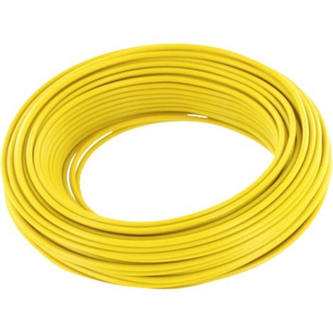 econ connect KD05GE10 Fil de câblage 1 x 0.2 mm² jaune 10 m