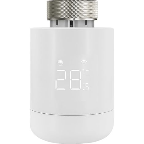Thermostatique Intelligente, Tête Thermostatique Connectée au Wi-FI Via ZigBee, Thermostat de Radiateur Intelligent, Réglez la Température à Distance Via l'Application Mobile (1/5)