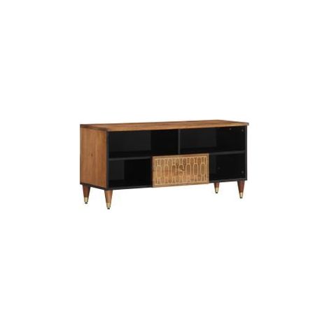 Meuble TV 100x33x46 bois massif de manguier (1/5)