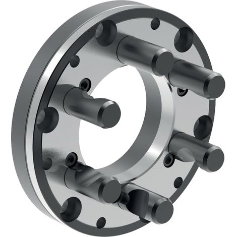 Röhm intermedio de acero según DIN ISO 702-2 brida tamaño 6 Ø 181 lado del plato según DIN 6350 - 1349489 (1/3)