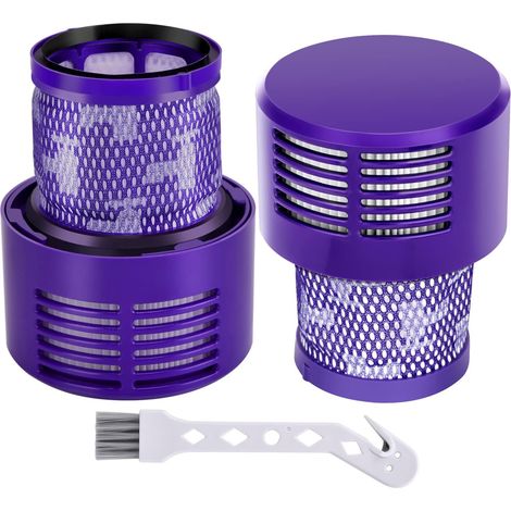 Filtre pour Dyson V10 SV12, 2 Filtres de Remplacement pour Aspirateur Dyson V10 SV12 Cyclone Séries, V10 Absolute Animal Motorhead Total Clean SV12 Accessoire Sans Fil  DY-969082-01 (1/5)