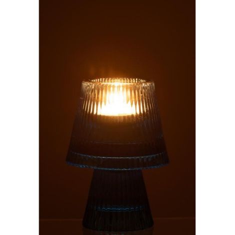 J-Line Chandelier Chapeau Verre Bleu (1/3)
