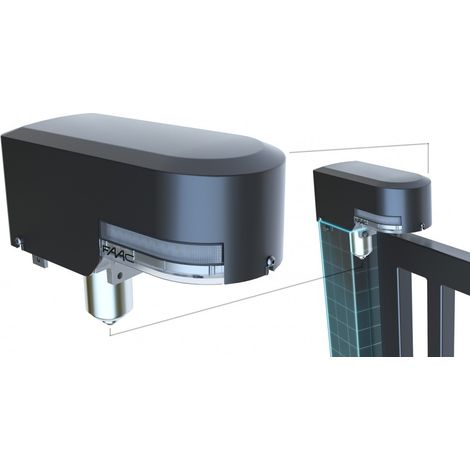 Faac – Kit de motorisation de portail 24V – Charge maximale 400kg – Longueur de vantail 3m – Automatisation intégrée avec fixations et accessoires (1/4)