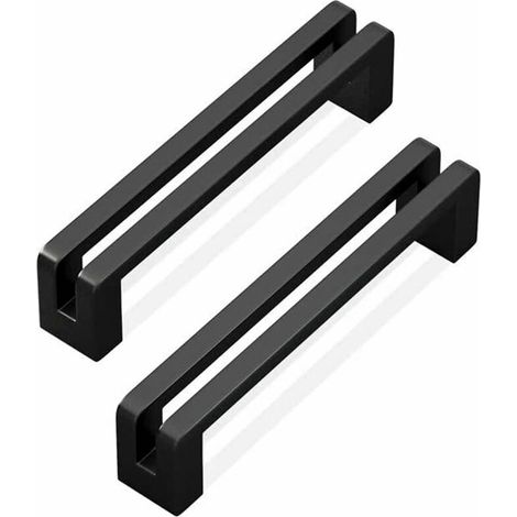 royaluxe - 10 Pcs Poignee de Meuble Entraxe 96mm Poignées de Tiroir en Alliage de Zinc Style Moderne avec Vis (1/4)
