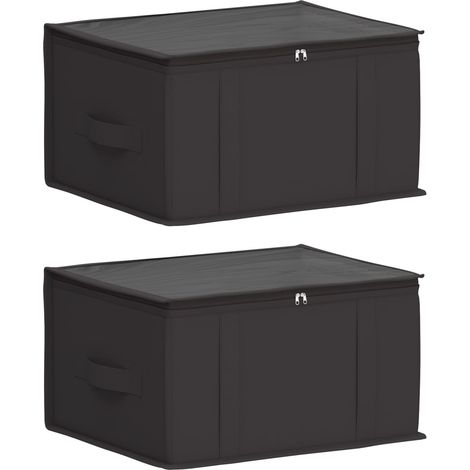 Aufbewahrungsbox mit transparentem Oberfenster 2 Stk. 33,6 L vidaXL