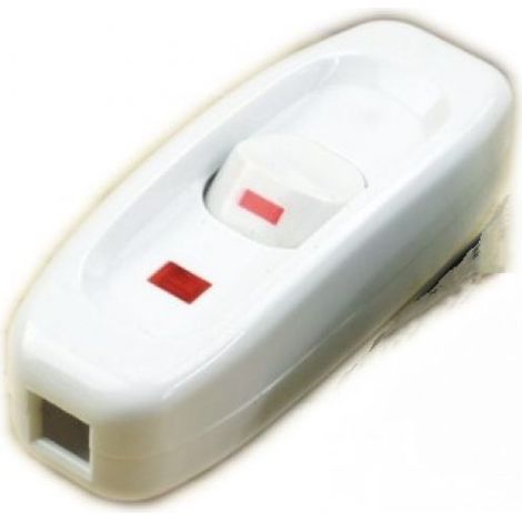Cordon Commutateur Avec, Basculante Pour Lampe, Cordon Interrupteur, Interrupteur de Lampe, Inline on/Off Interrupteur, 2 Pièces 250V 10A Inline ON/OFF Table Lampe de table Cordon Commutateur (1/4)