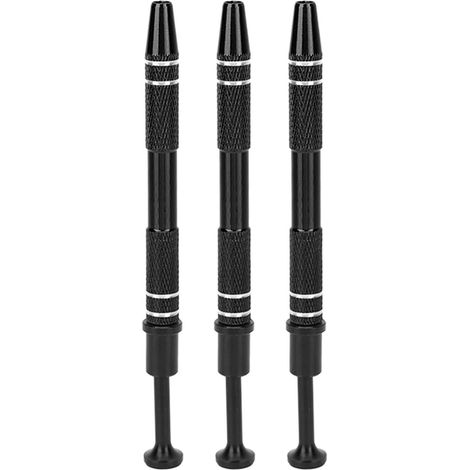 3 pinces préhenseurs à billes de piercing - 4 griffes, outil de perçage portable noir pour la fabrication de bijoux (1/5)