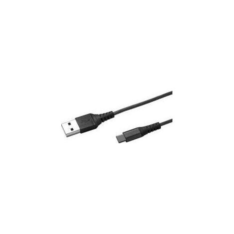 USB TYPE-C NYLON CABLE BK