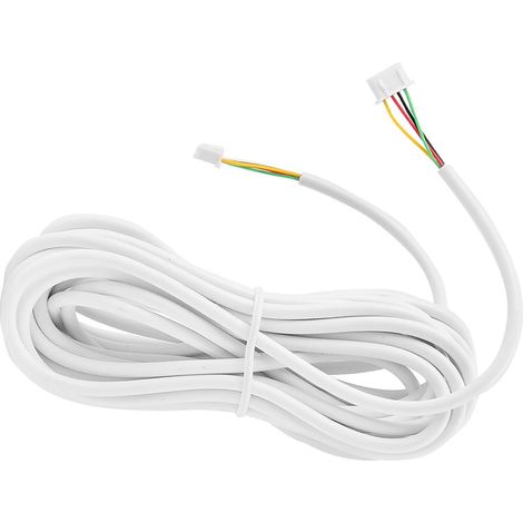 Fil de Sonnette, Fil de Porte de Garage 10 M 0,3 Mm, Fil électrique à 4 Conducteurs avec Connecteurs de Câble pour Système d' Vidéo (1/5)