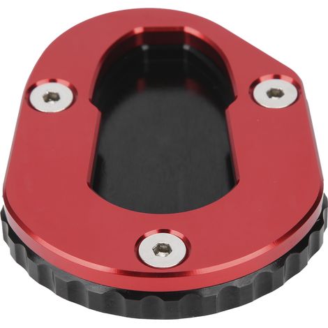 Plaque d'extension de base de béquille latérale de moto, antidérapante, adaptée à Yamaha MT125 YZFR125 1418 (rouge). (1/5)