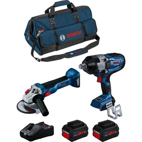 BOSCH Kit BK2026BAG (GDS 18V-1600 HC + GWS 18V-10 + 2 x 8,0 Ah ProCORE + GAL18V-160 + HDBAG) (1/5)