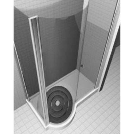 Box doccia porta con fisso easy oval 67 silver sinistra - ideal standard (1/2)