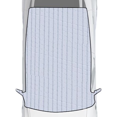 Housse de voiture d'hiver, couverture de carrosserie, couverture de voiture semi-couverte de neige, couverture de protection magnétique pour toutes les saisons, étanche, avec sangles réfléchissantes (1/5)