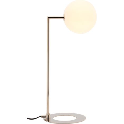 Lampada da tavolo moderna nichelata bianca G9 Jupiter (1/3)