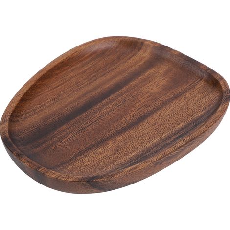 Unregelmäßige Holzablage, Aufbewahrungstablett für Snacks und Obst, Tischaccessoire, Fast-Food-Tellerdekoration, 16 x 13 cm (1/5)