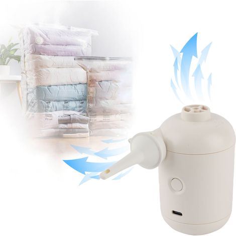 Pompe à Air Électrique USB DC5V Pour Matelas Canapé Gonflables et Bouées - Blanc (1/5)