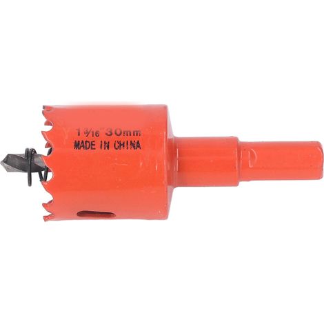 Foret cloche en acier rapide bimétallique avec mandrin pour bois et métal 1‑3/16 po (30 mm)