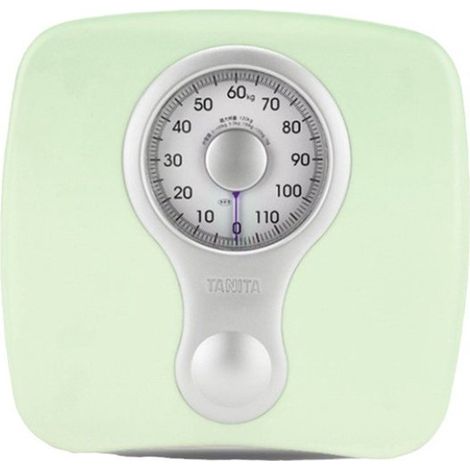 Balance analogique - Balance personnelle - Balance vintage - Balance vert clair - Balance en acier vert clair - Balance - Base en acier vert clair (1/5)