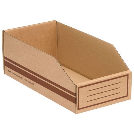 Bac de stockage en carton - 4,9 litres - Lot de 50 (1/2)