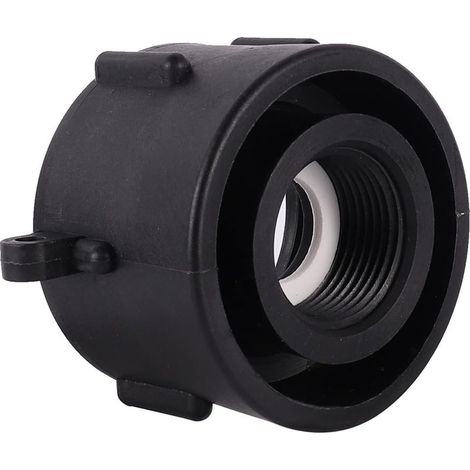 Adaptateur IBC 60 mm Filetage Grossier à 1",Adaptateur Robinet Tuyau Arrosage,Raccord Cuve 1000 litres,pour Vanne Cuve 1000l,Reservoir eau de Pluie,Conteneur