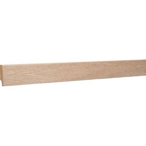 Classen Clip-Fußleiste 240 cm 58 x 19 mm Eiche sägerau Sockelleiste (1/2)