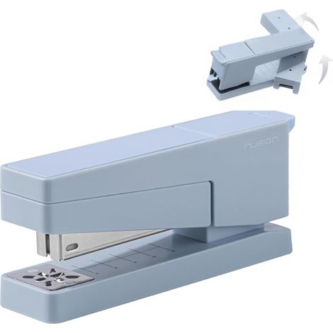 Agrafeuse de bureau à bras articulé, socle pivotant à 360°, capacité de 25 feuilles, compatible avec les agrafes 24/6 et 26/6, pour le bureau (1/5)