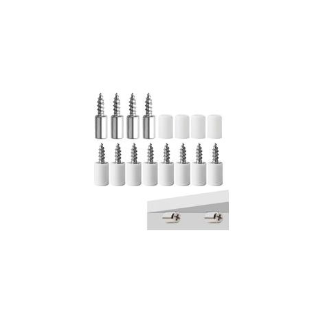 16 étagères, porte étagères 9,5 mm, porte étagères, porte étagères pour meubles, 16 manchons antidérapants (1/5)