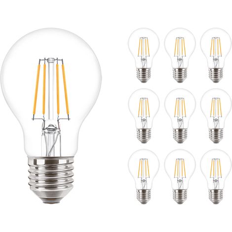 Lot 10x Philips Corepro LED Ampoule E27 Poire Claire 4.3W 470lm -