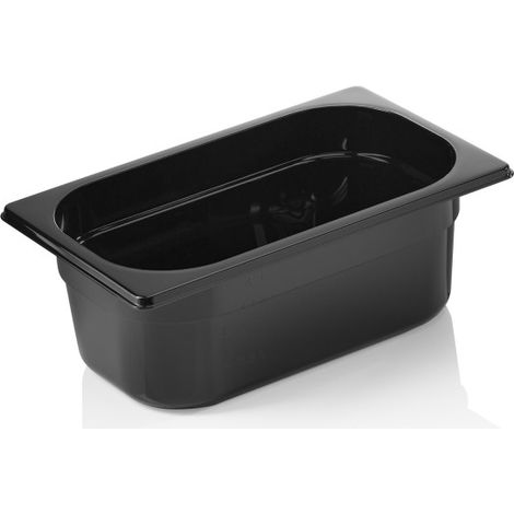Bac GN 1/4 polycarbonate H 100 mm 2,6 ltr noir GN 96 - Was Germany (1/2)
