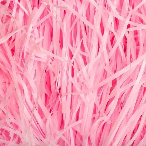 Papier de soie rose déchiqueté 200 g pour boîtes cadeaux et paniers de courses, rembourrage doux, léger et recyclable (1/4)