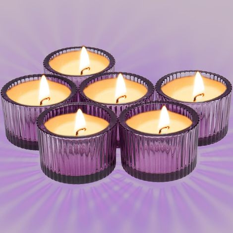 petits photophores en ambre, 5,6 x 3,5 cm en verre brun mini pour décoration de la maison, porte-bougies chauffe-plat transparent pour centres de table et décoration de mariage