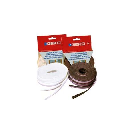 PARAFREDDO IN PVC PROFILO I- - mm.9h. rotolo da mt.6 colore marrone - 6 pezzi GEKO
