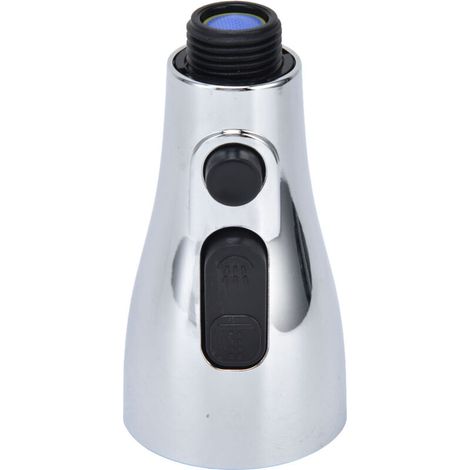 G1/2 Küchenarmatur-Brausekopf mit 3 Funktionen, gebürstetem Silber und ausziehbarem Auslauf (1/5)