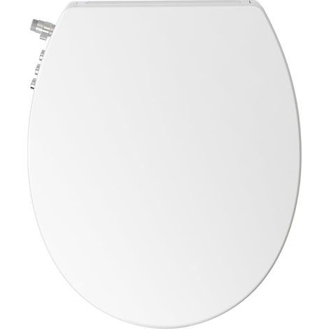 Abattant WC Forme O Bidet Cuvette Toilette Seat Lunette Bidet Toilettes WC Avec Frein De Chute Lavage Des Hanches, Lavage Féminin (1/5)