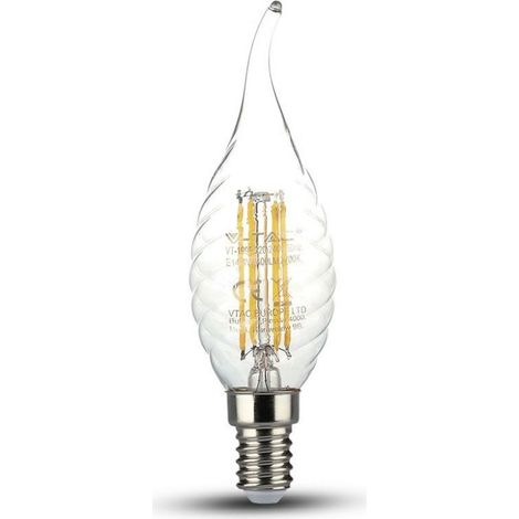 Ampoule led E14 4W Twist C37T | Température de Couleur: Blanc froid 6000K (1/5)
