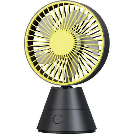 Ventilador de escritorio con oscilación automática, batería recargable de 1800 mAh, ventilador de refrigeración USB portátil para el hogar, la oficina, el dormitorio, actividades al aire libre, viajes (1/5)