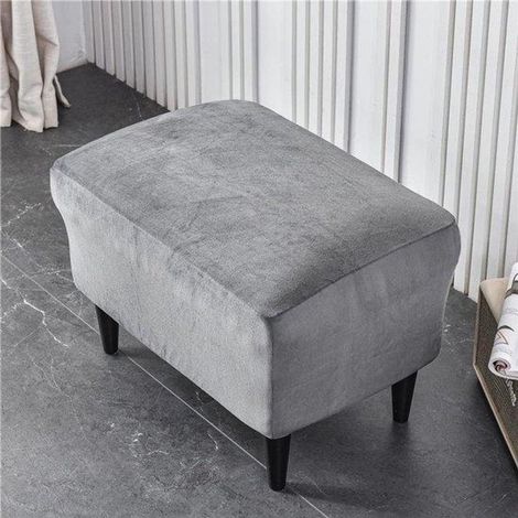 Tapis de protection pour genouillère en tissu élastique élasthanne rectangulaire gris, amovible et lavable, 1 pièce