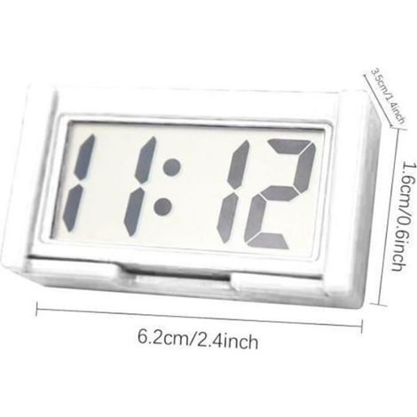 Horloge Numérique Auto-adhésive avec Grand Écran – Design Contemporain pour Intérieur (1/4)