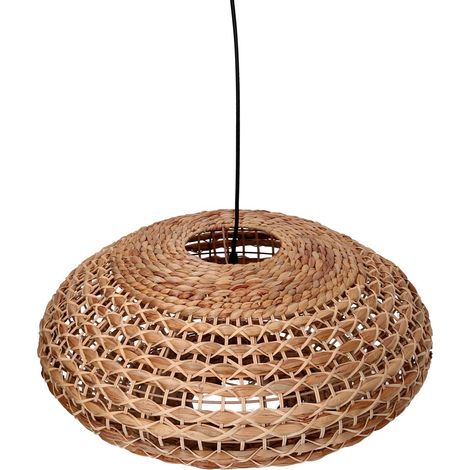 Lampadario rattan naturale con attacco cm ø60h29 (1/3)