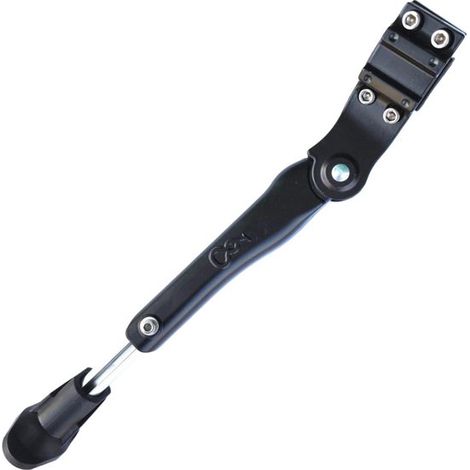 Cavalletto per bicicletta, supporto per bicicletta, stabilità di parcheggio, alluminio antiruggine, regolabile, nero (1/5)