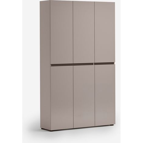Meuble à chaussures XL 6 portes avec 10+10 étagères Mister - Beige (1/5)