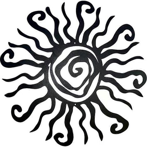 Metall-Wandkunst, sonnenförmige Wanddekorationen für Zuhause, Heimornamente