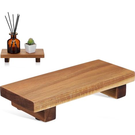 1 Support pour Vases de Centre de Table en Bois Rectangulaire Multi-Fonctionnel, Plateau Piédestal Espace- pour Salle de Bain et Hôtel (1/5)