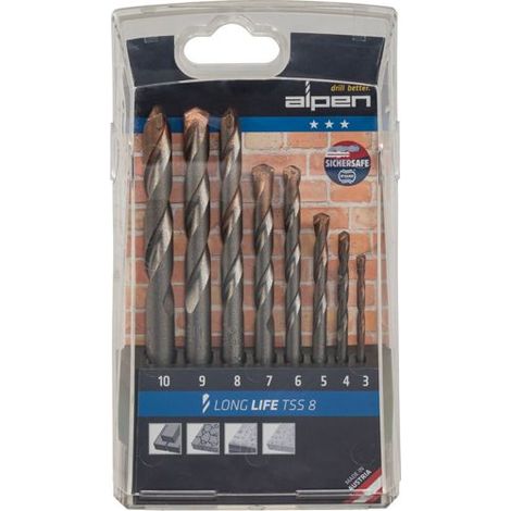 Alpen Widia Long Life Bohrerkoffer 8-tlg