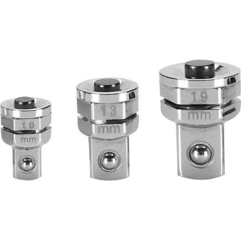 ADAPTATEUR POUR DOUILLES 1/4" (AVEC CLÉ 10 MM) ALYCO (1/4)