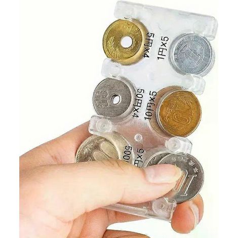 Mini-Münzorganizer, tragbarer Münzhalter aus Kunststoff (1/4)
