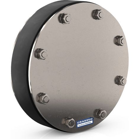 CR Pressd. Typ ED, Blindstopfen DN 500mm bis 1 bar, Dichtung: 20mm, EPDM / V4A