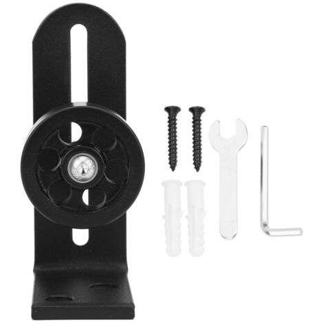 DEESSE SHOP-Guide de Plancher, Guide de Porte en Acier au Carbone, Guide de Rouleau d'accessoire de Porte de Grange, pour Portes coulissantes pour Portes de Grange (1/5)
