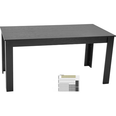 Mophorn Tavolo da pranzo rettangolare, tavolo in legno lungo 63 pollici per 4-6 persone, design moderno per sala da pranzo o riunioni, supporta fino a 330 libbre, ideale per casa, cucina o soggiorno